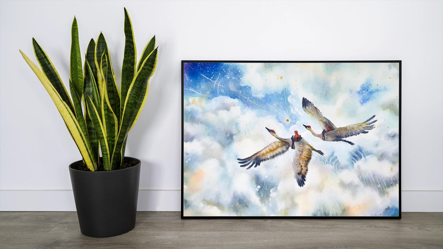 "cranes" Print