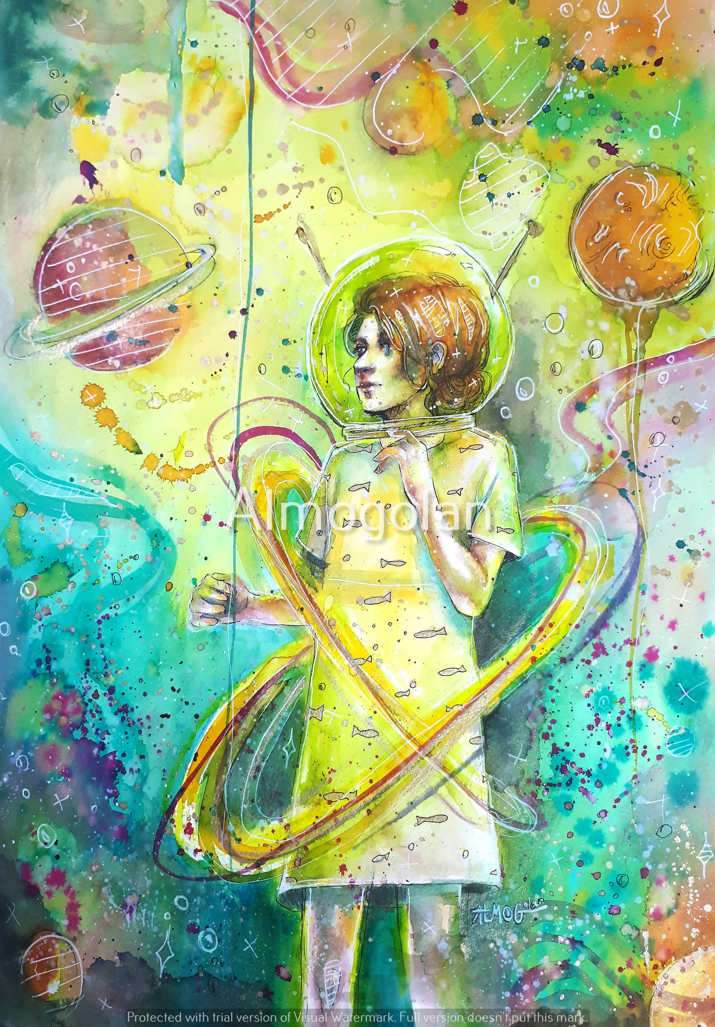"Big minded wanderer" Print