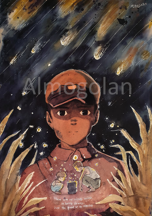 "Grave of the Fireflies" print