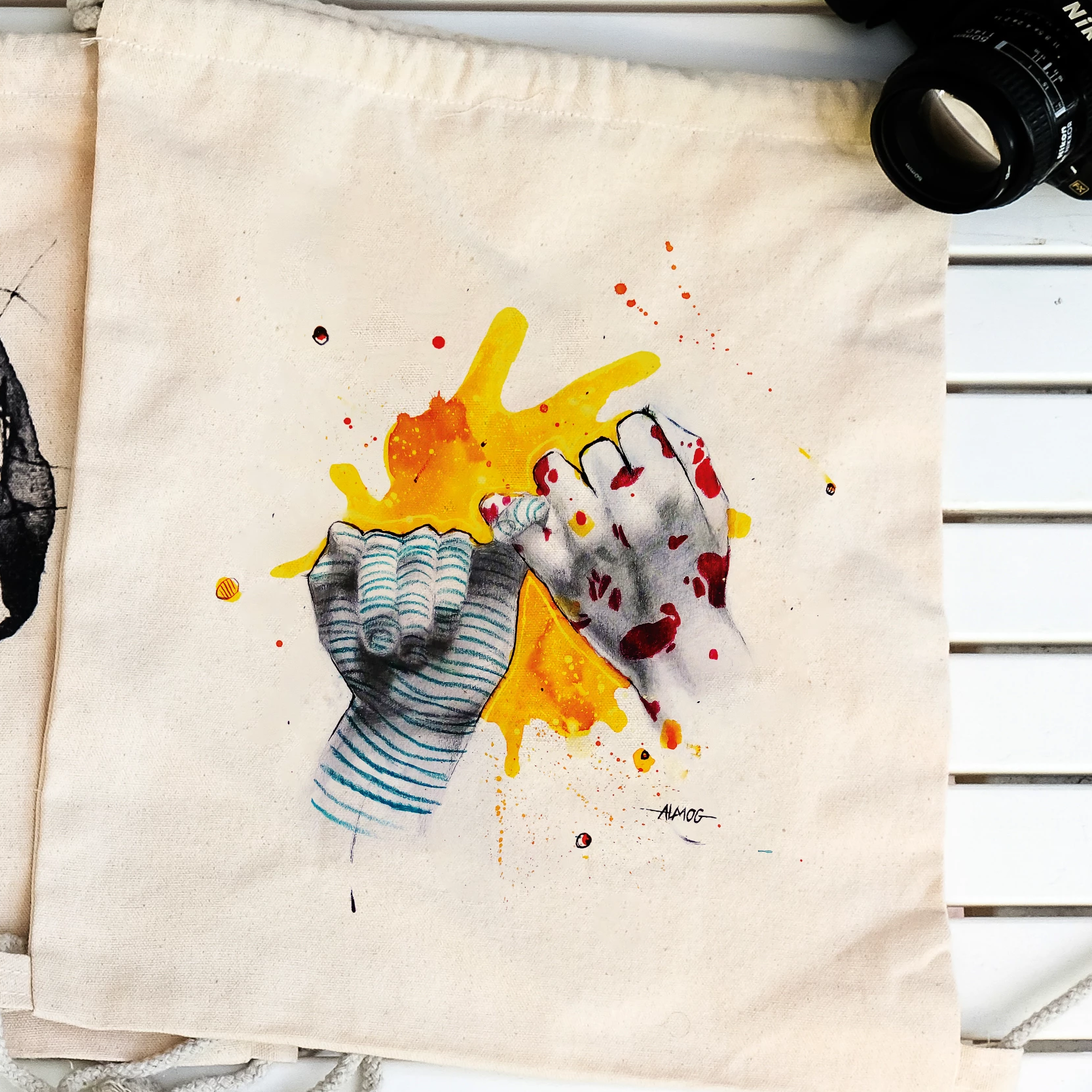 "Equals" drawstring bag